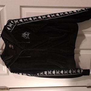 NWOT, Juicy X Kappa Black Velour Bling Hoodie
